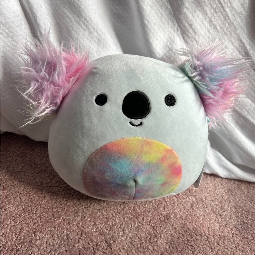 Squishmallow Koala with Pastel Fluffy Ears